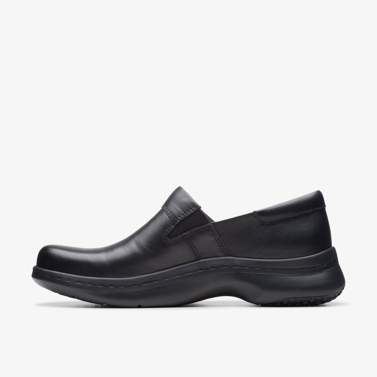 Clarks Pro Gem Black Leather Black | NEAGM6739