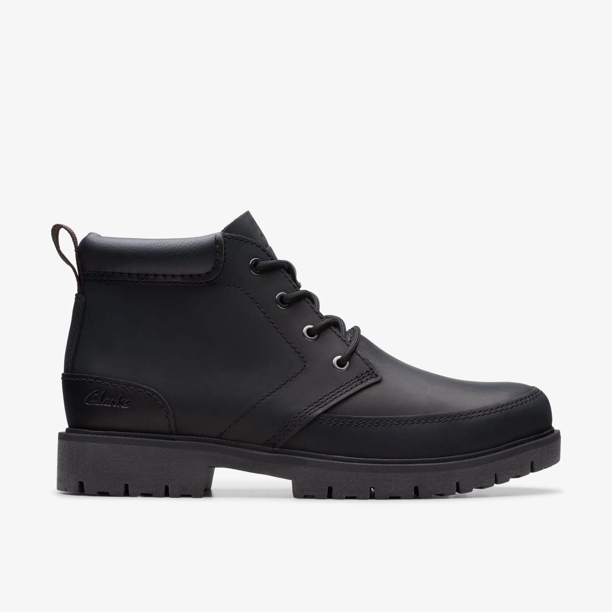 Clarks Rossdale Mid Black Leather Black | SIOFU0361