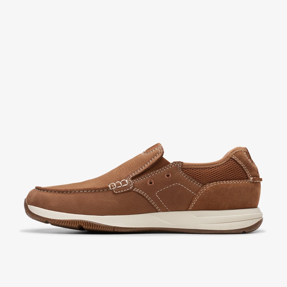 Clarks Sailview Step Light Tan Nubuck Light Brown | FPYBH4175