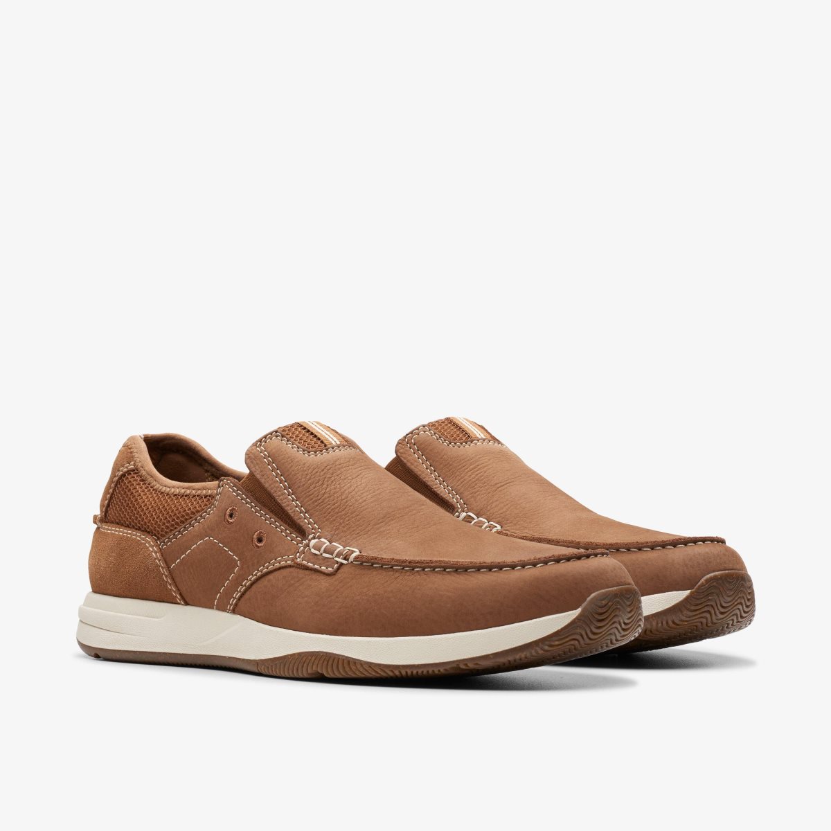 Clarks Sailview Step Light Tan Nubuck Light Brown | FPYBH4175