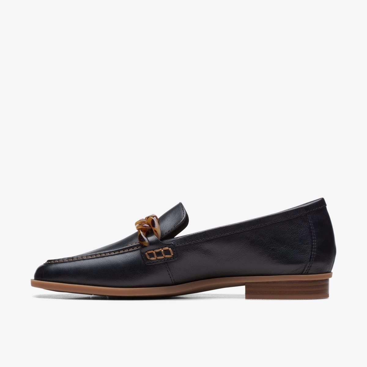 Clarks Sarafyna Iris Black Leather Black | UXQZF7890