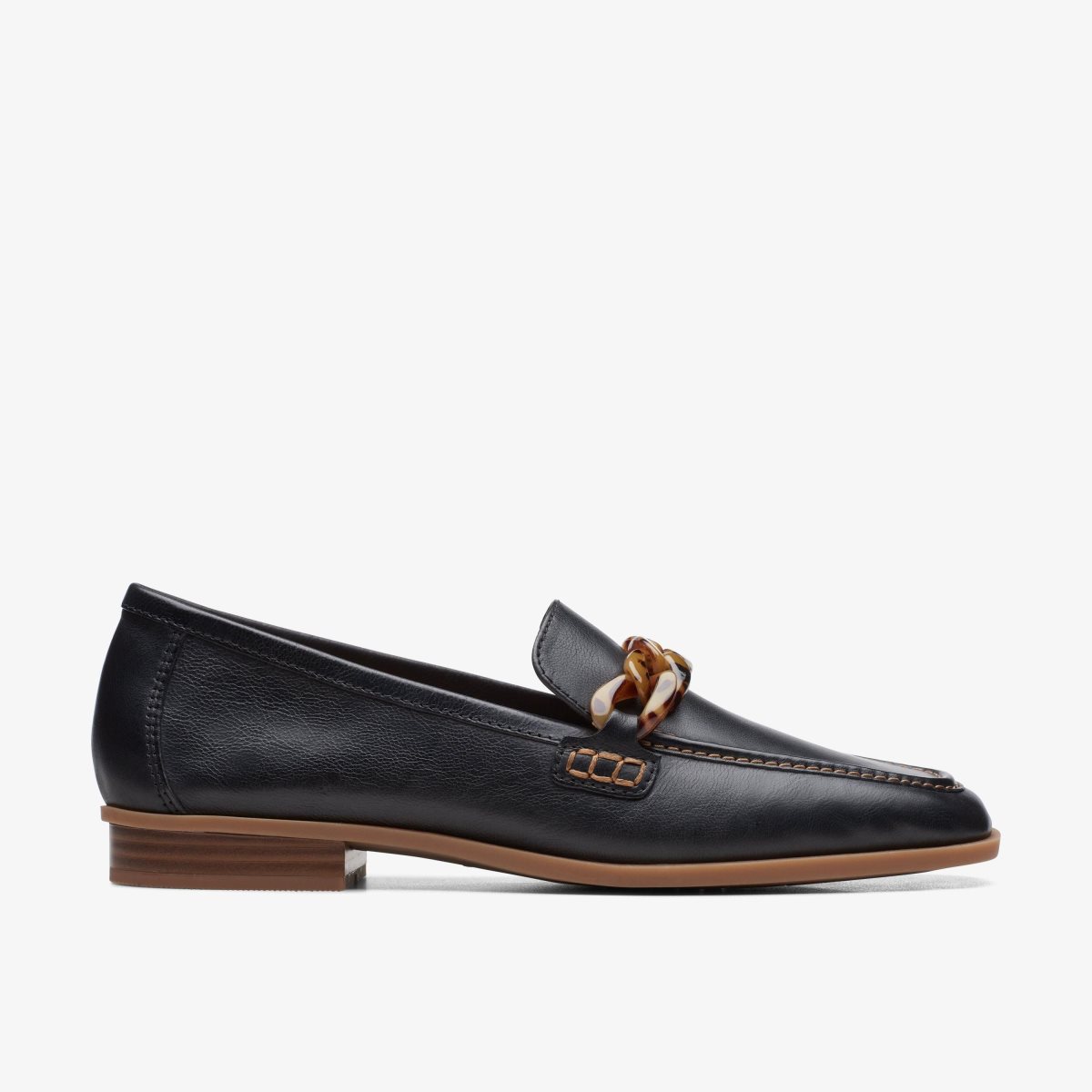 Clarks Sarafyna Iris Black Leather Black | UXQZF7890