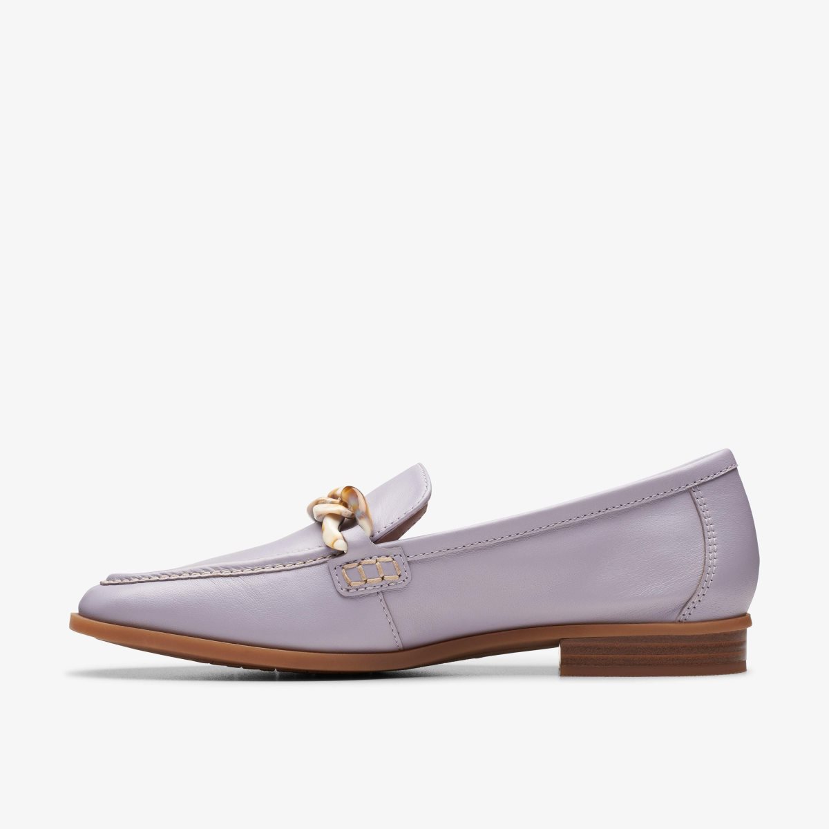 Clarks Sarafyna Iris Lilac Leather Purple | JVDMQ8625