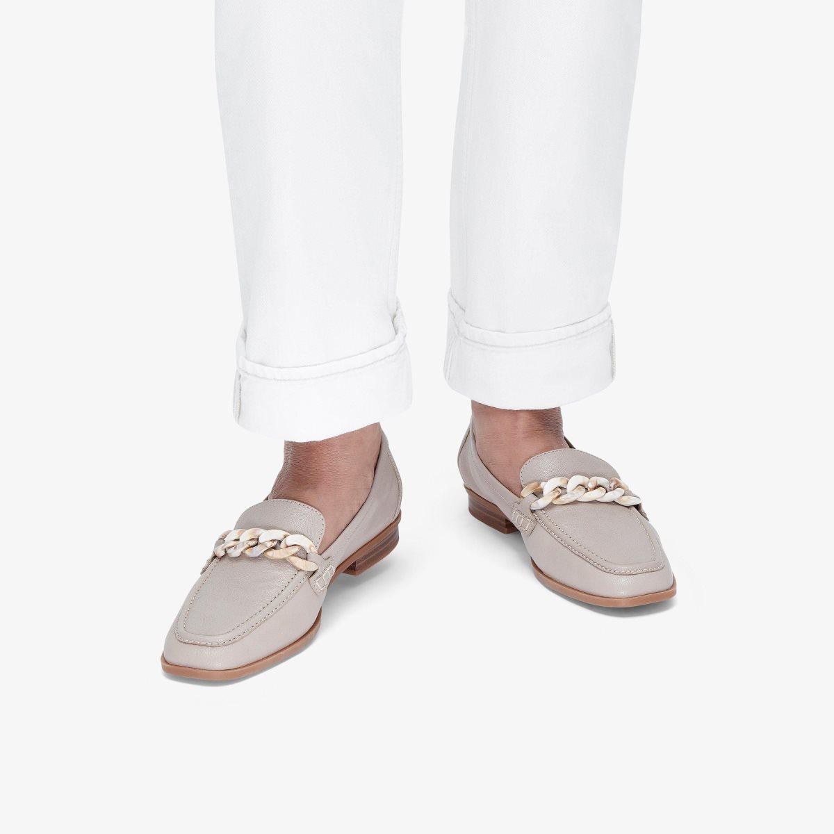 Clarks Sarafyna Iris Stone Leather Grey | XTCMW9271