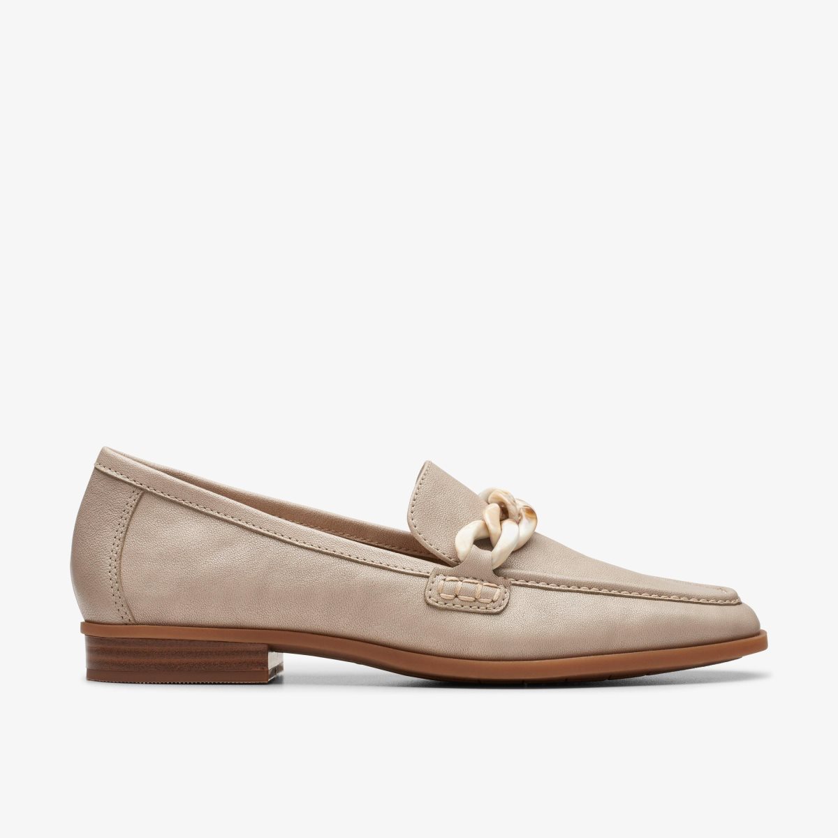 Clarks Sarafyna Iris Stone Leather Grey | XTCMW9271