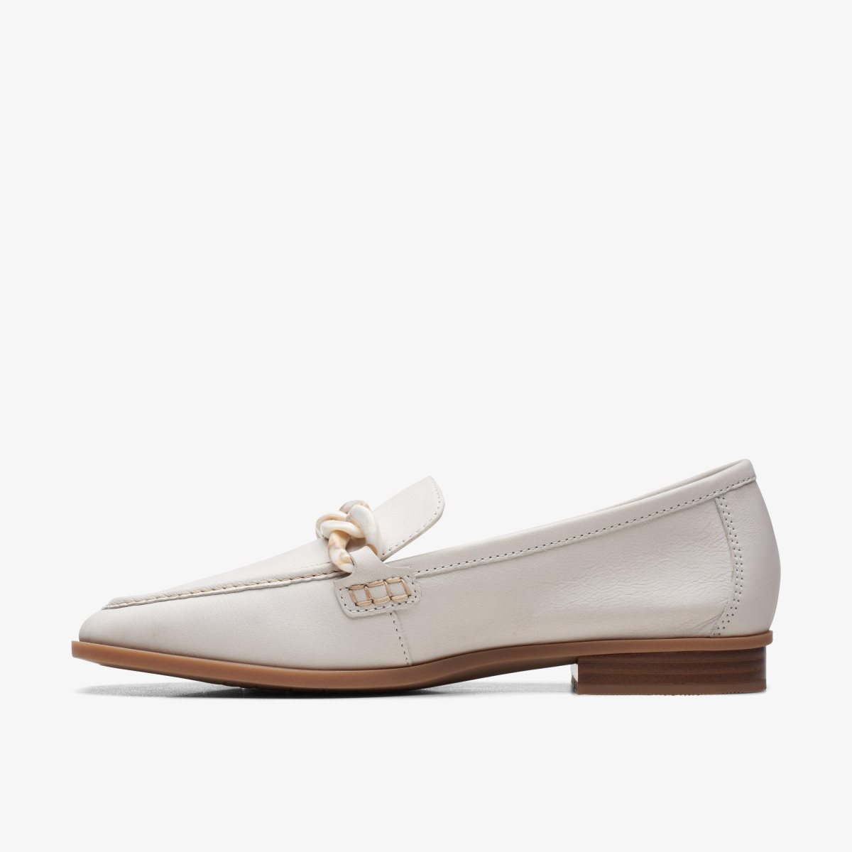 Clarks Sarafyna Iris White Leather White | CZUNK6175