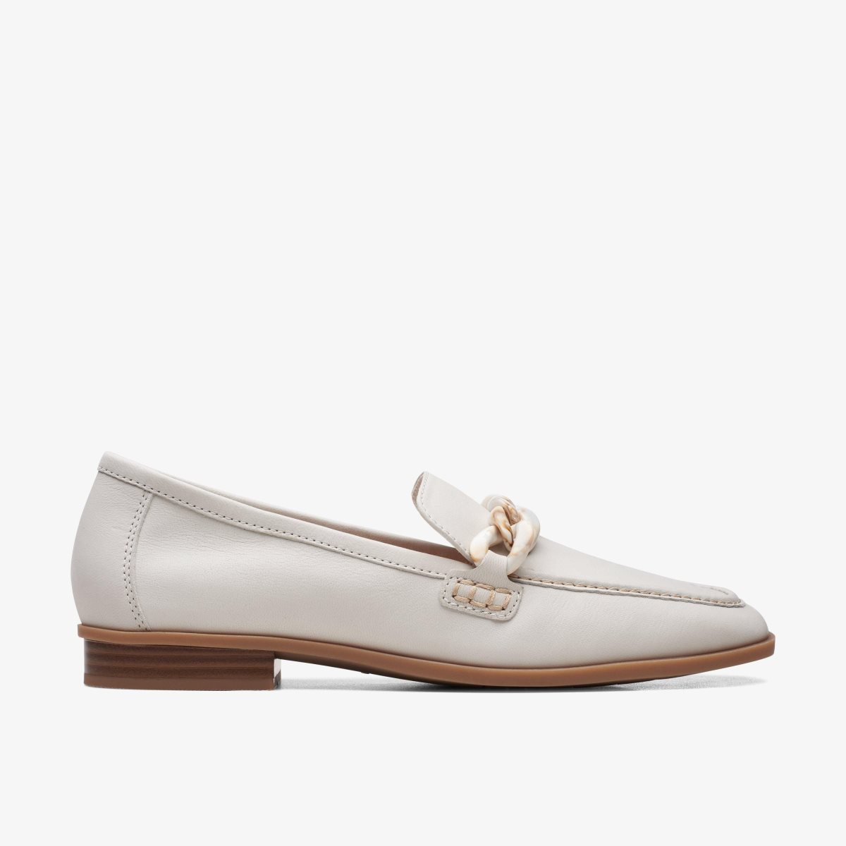 Clarks Sarafyna Iris White Leather White | CZUNK6175