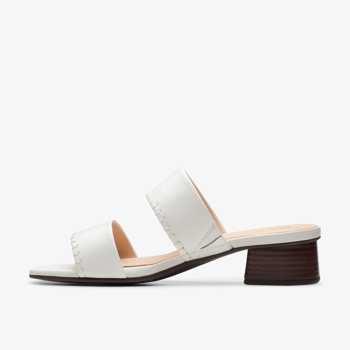 Clarks Serina 35 Mule Off White Leather White | GFHUY4503