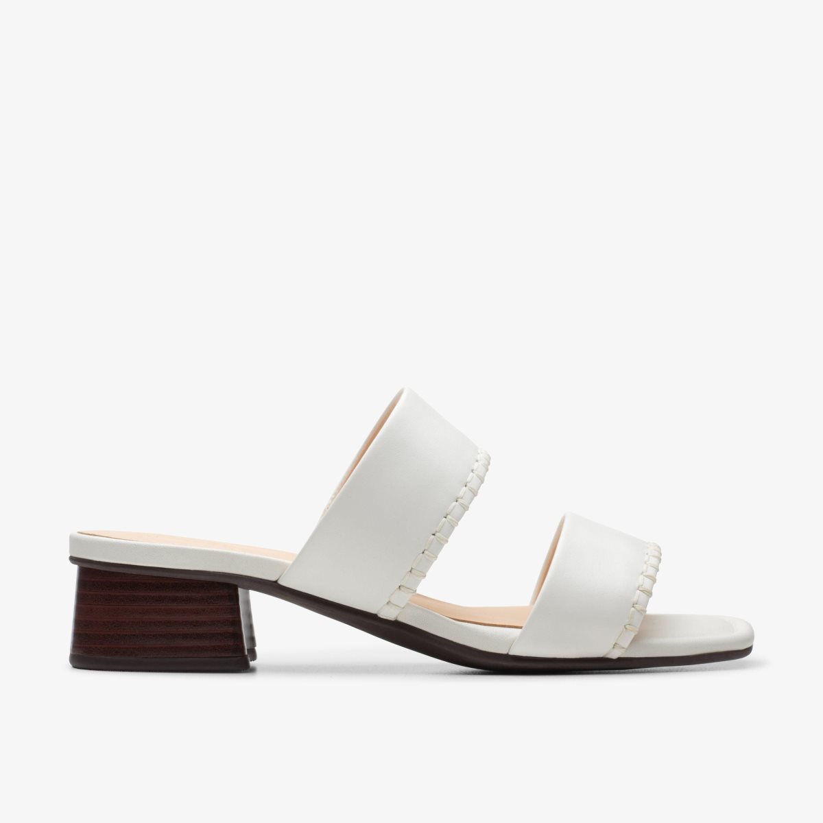 Clarks Serina 35 Mule Off White Leather White | GFHUY4503