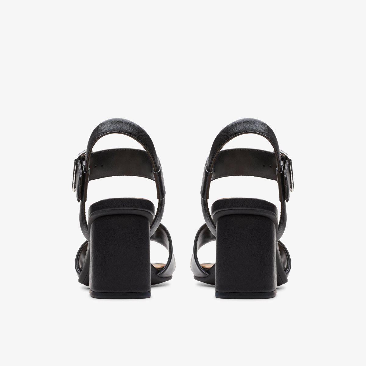 Clarks Siara 65 Buckle Black Leather Black | QFIAH7284