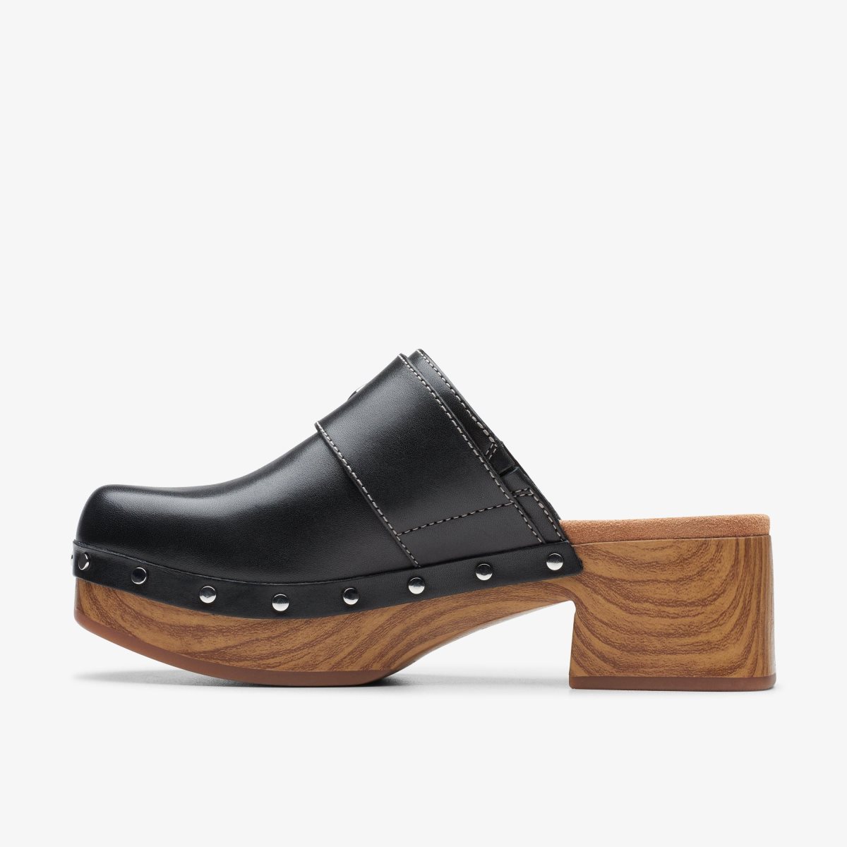 Clarks Sivanne Sun Black Leather Black | EZNWI1047