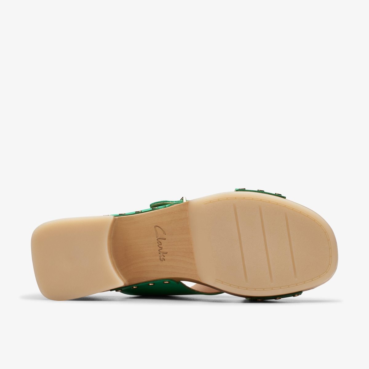 Clarks Sivanne Walk Green Leather Green | ERYDB8120