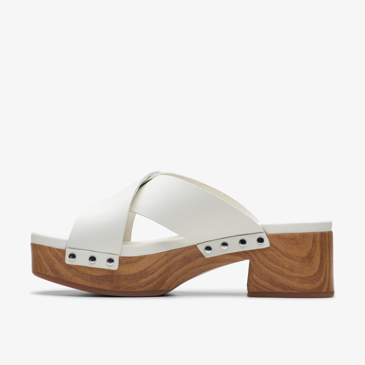 Clarks Sivanne Walk Off White Leather White | ITFHM2678