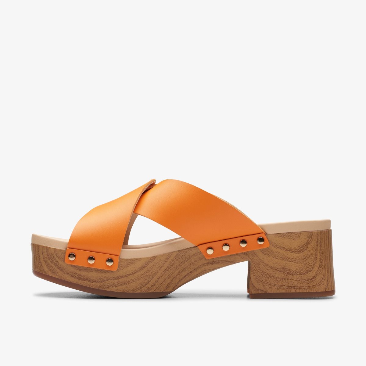 Clarks Sivanne Walk Orange Leather Orange | ORGIF9318