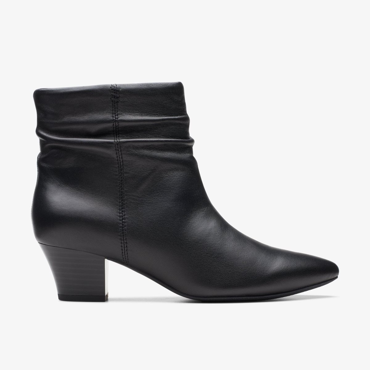 Clarks Teresa Skip Black Leather Black | QRJKY6793