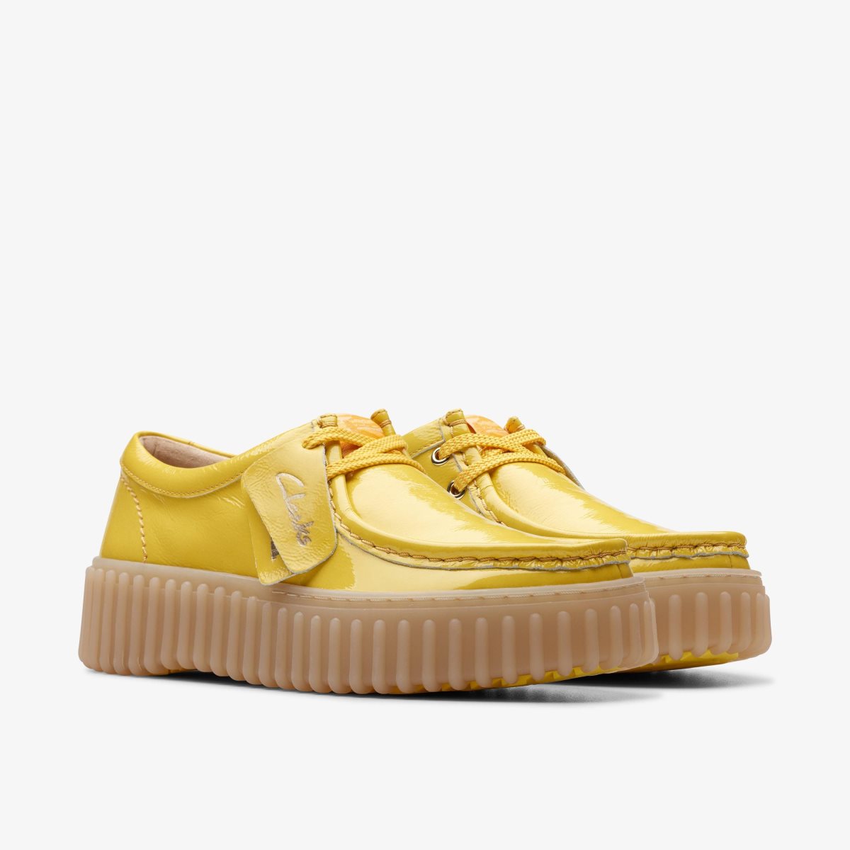 Clarks Torhill Bee Yellow Patent Yellow | IFSGP7019