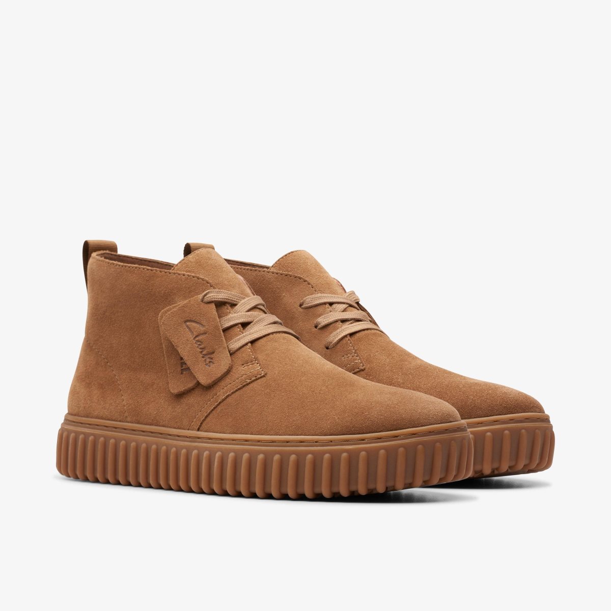 Clarks Torhill Desert Boot Cognac Suede Brown | DFAIM1305