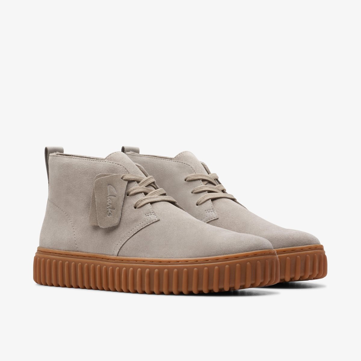 Clarks Torhill Desert Boot Light Grey Suede Light Grey | HBRGK4857