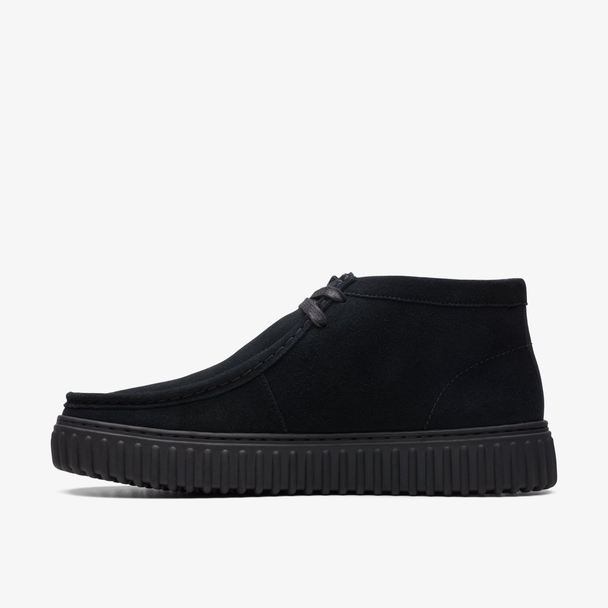 Clarks Torhill Hi Black Suede Black | FCLWS5913