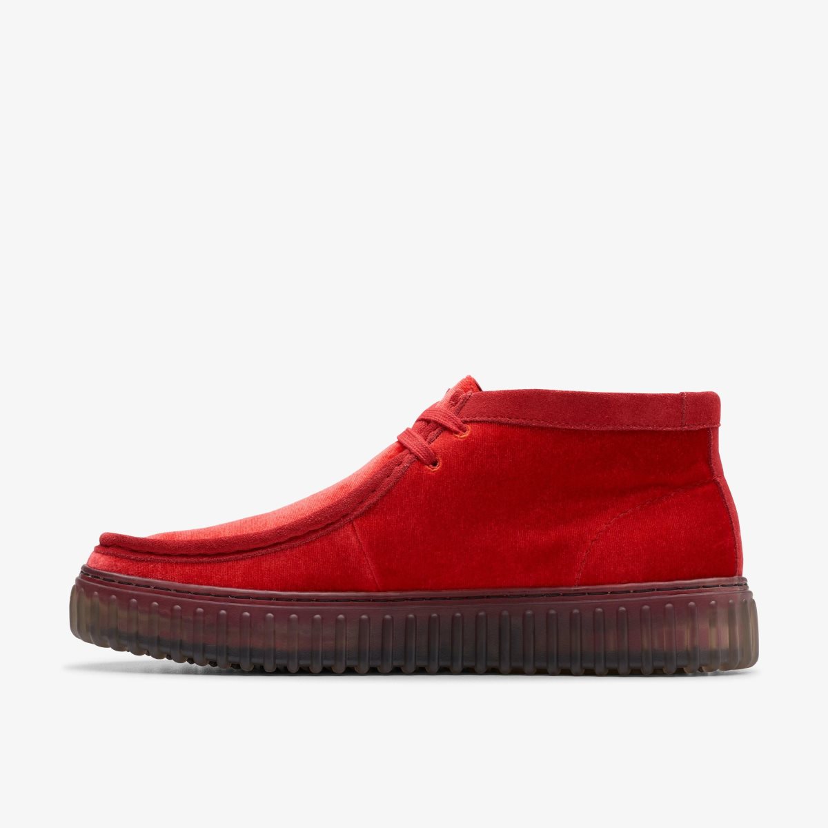 Clarks Torhill Hi Red Velvet Red | ITWVQ8923