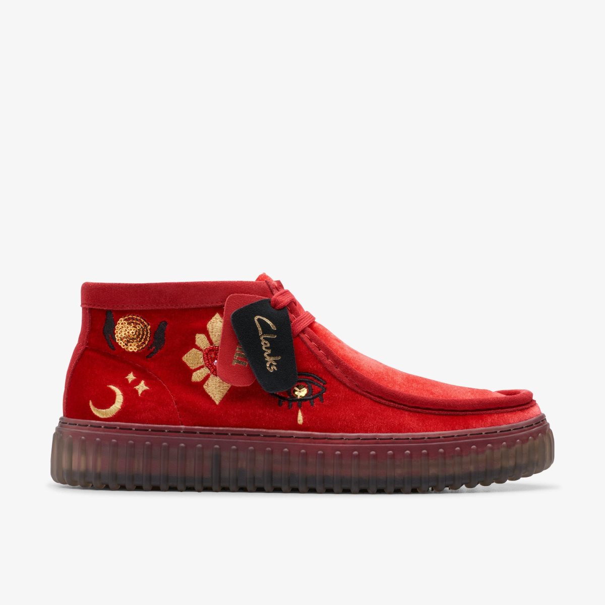 Clarks Torhill Hi Red Velvet Red | ITWVQ8923