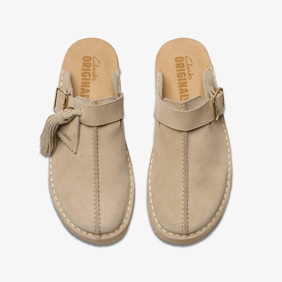 Clarks Trek Mule Sand Suede Brown | LHMVU4931