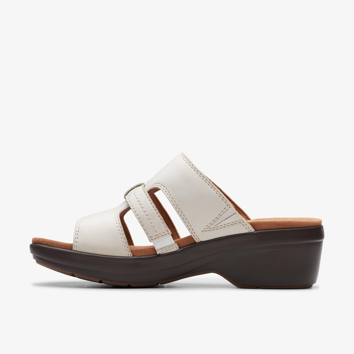 Clarks Tuleah Jane Off White Leather White | ZWAJU4953