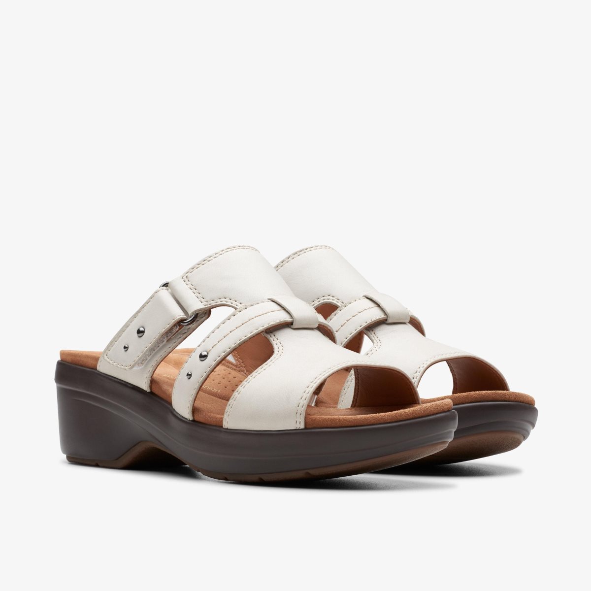 Clarks Tuleah Jane Off White Leather White | ZWAJU4953