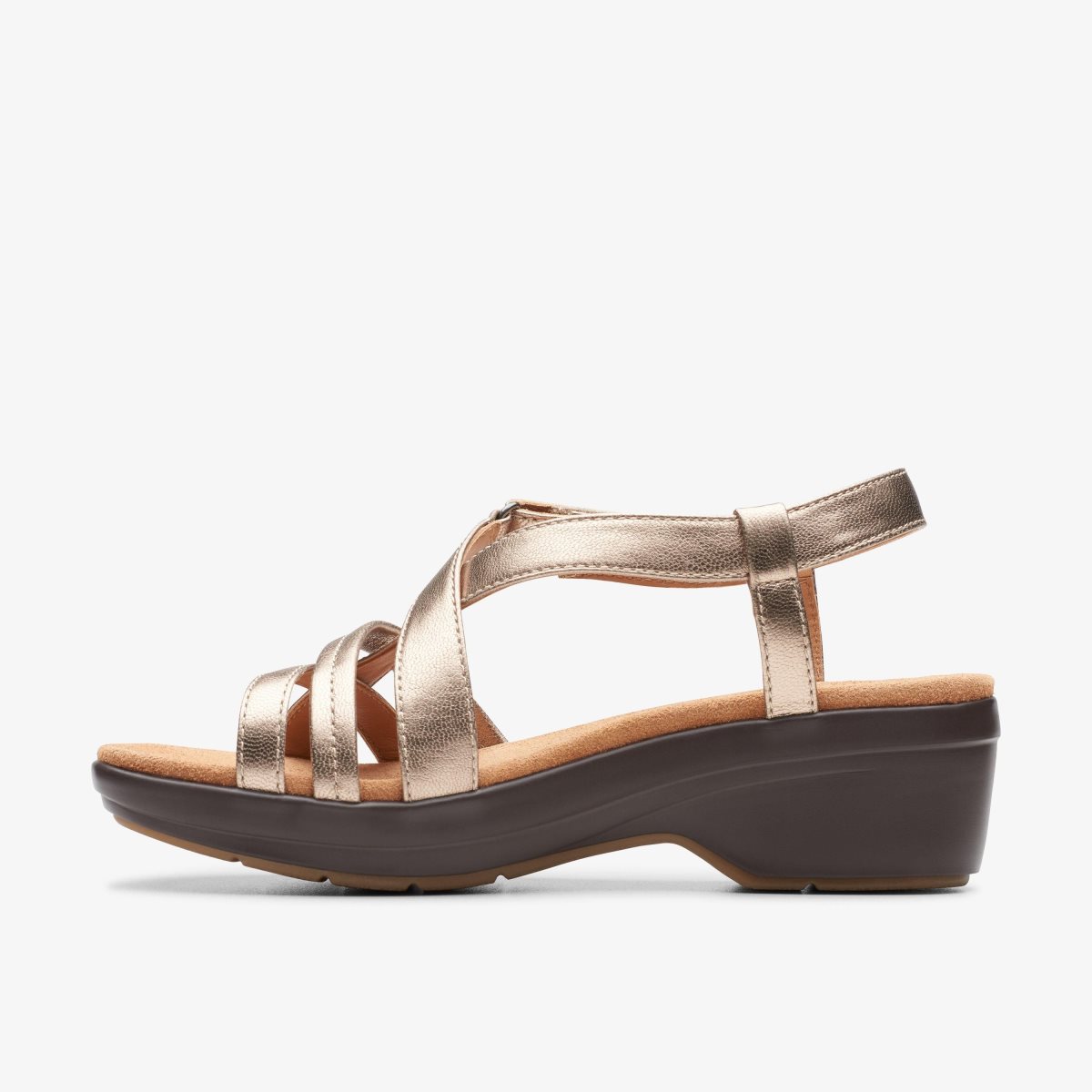 Clarks Tuleah May Metallic Leather Metal | OMXGA5870