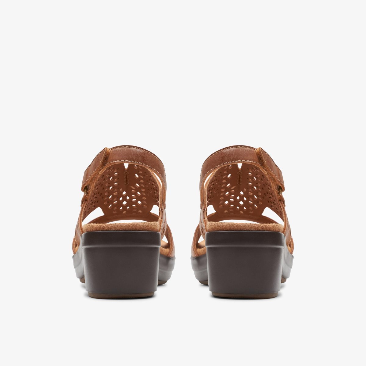 Clarks Tuleah Sun Tan Leather Brown | VBYDG7635