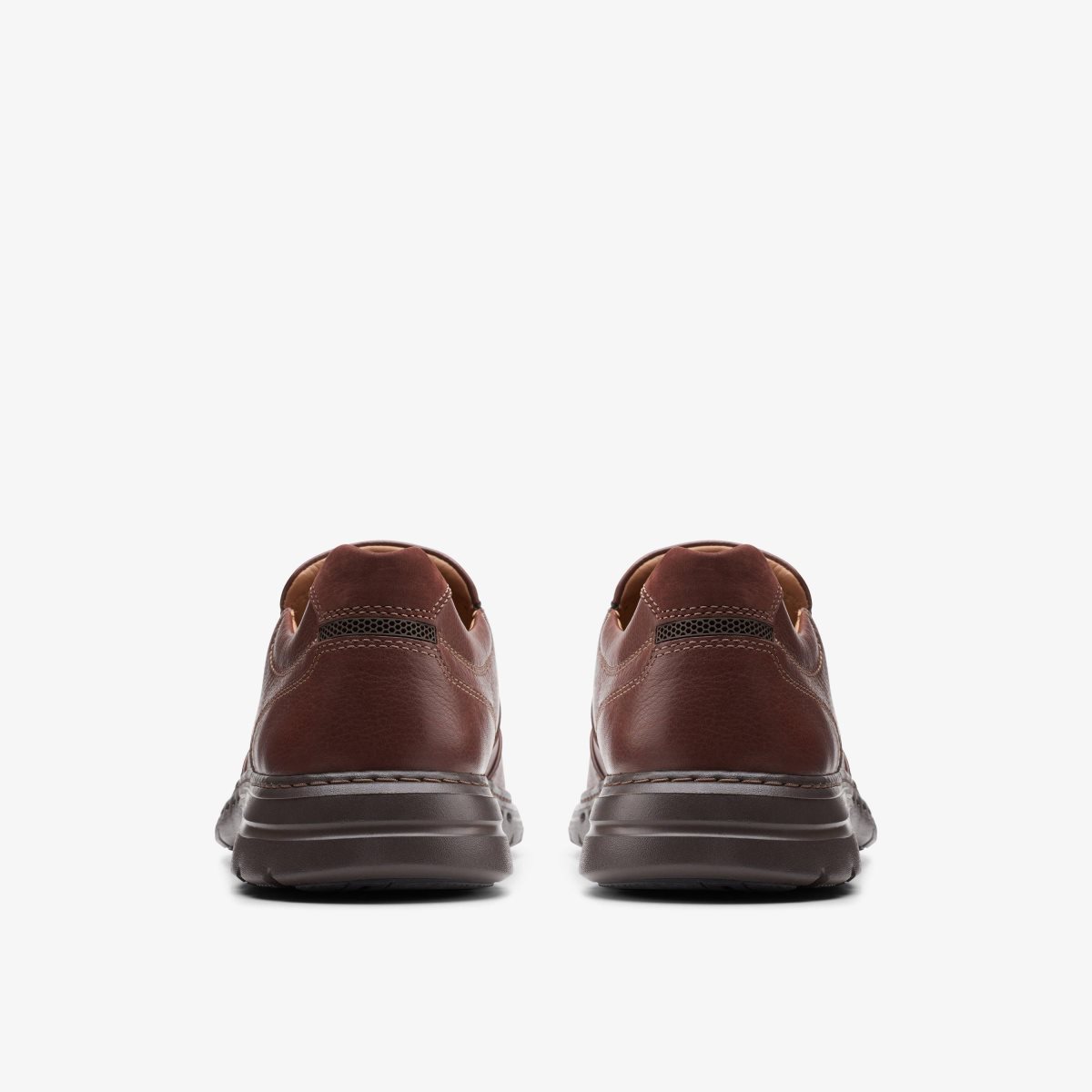 Clarks Un Brawley Step Mahogany Leather Mahogany | BRHJG1289