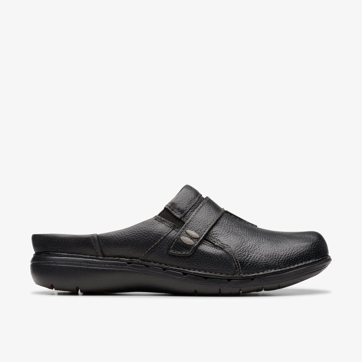 Clarks Un Loop Ease Black Leather Black | ABFGT3705