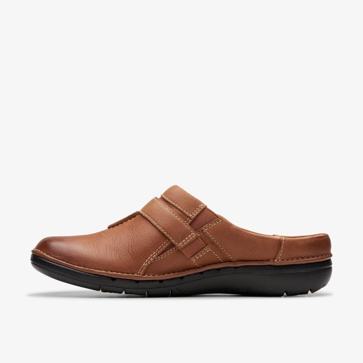 Clarks Un Loop Ease Dark Tan Leather Dark Brown | AETYH5682