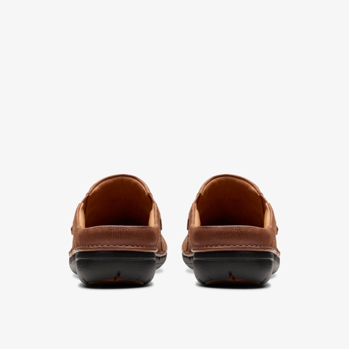 Clarks Un Loop Ease Dark Tan Leather Dark Brown | AETYH5682