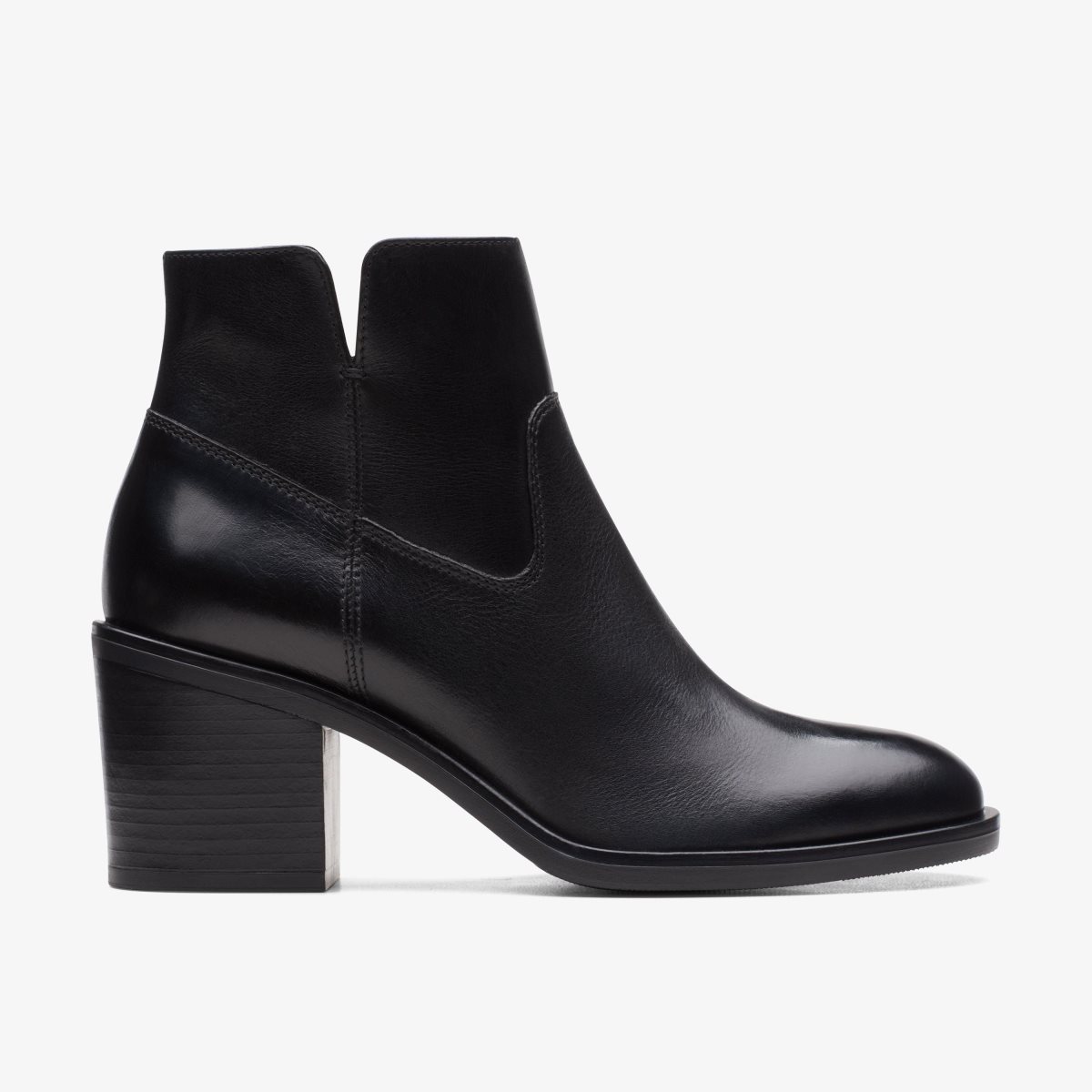 Clarks Valvestino Lo Black Leather Black | YHILZ5468