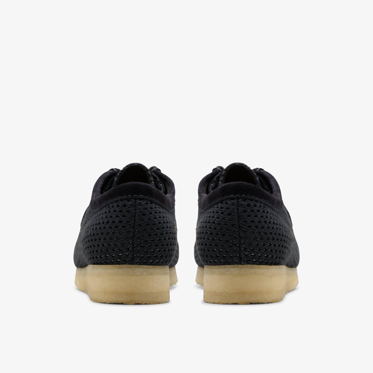 Clarks Wallabee Black Mesh Black | AIUYC8570