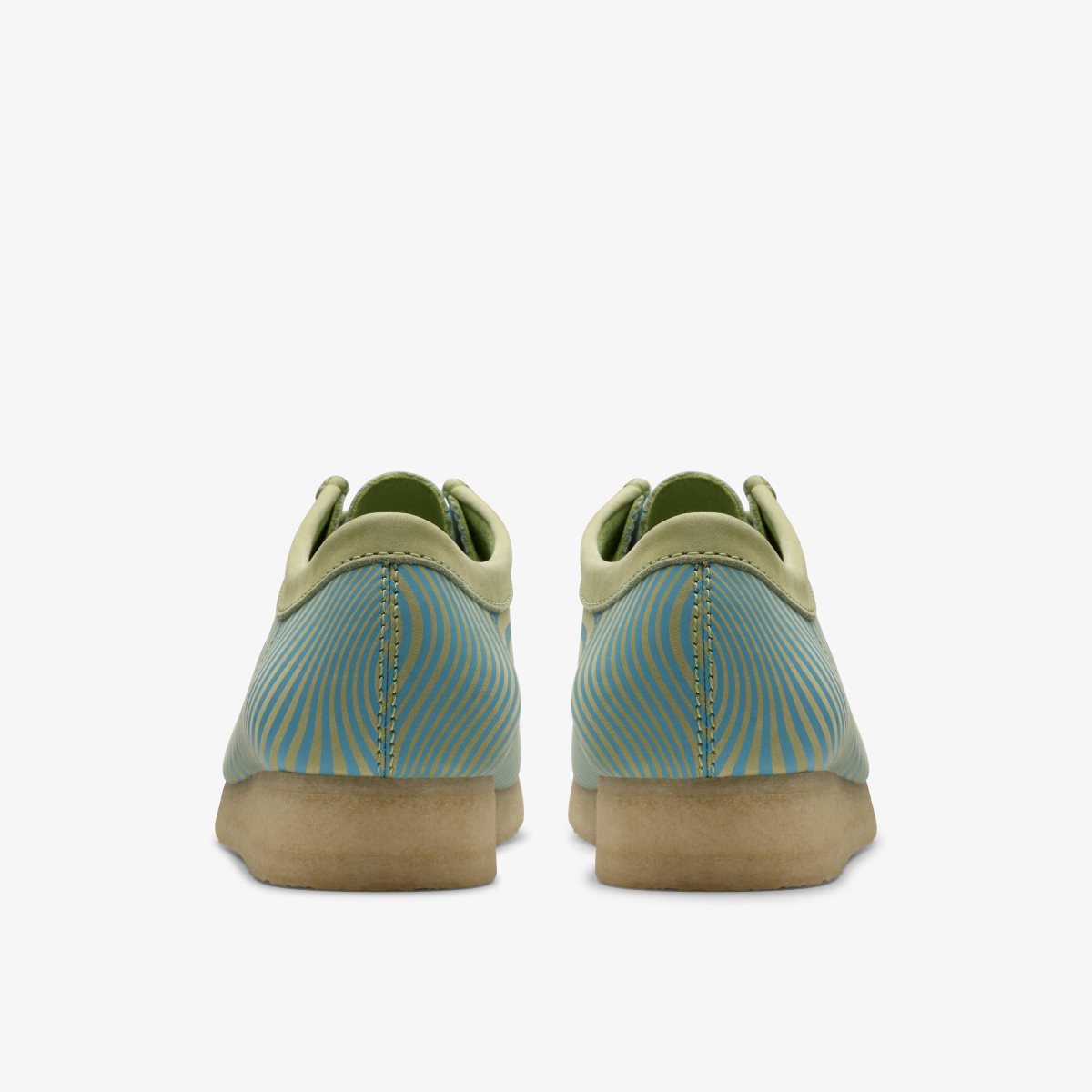 Clarks Wallabee Blue/Lime Print Blue / Light Green | ESRFV8124