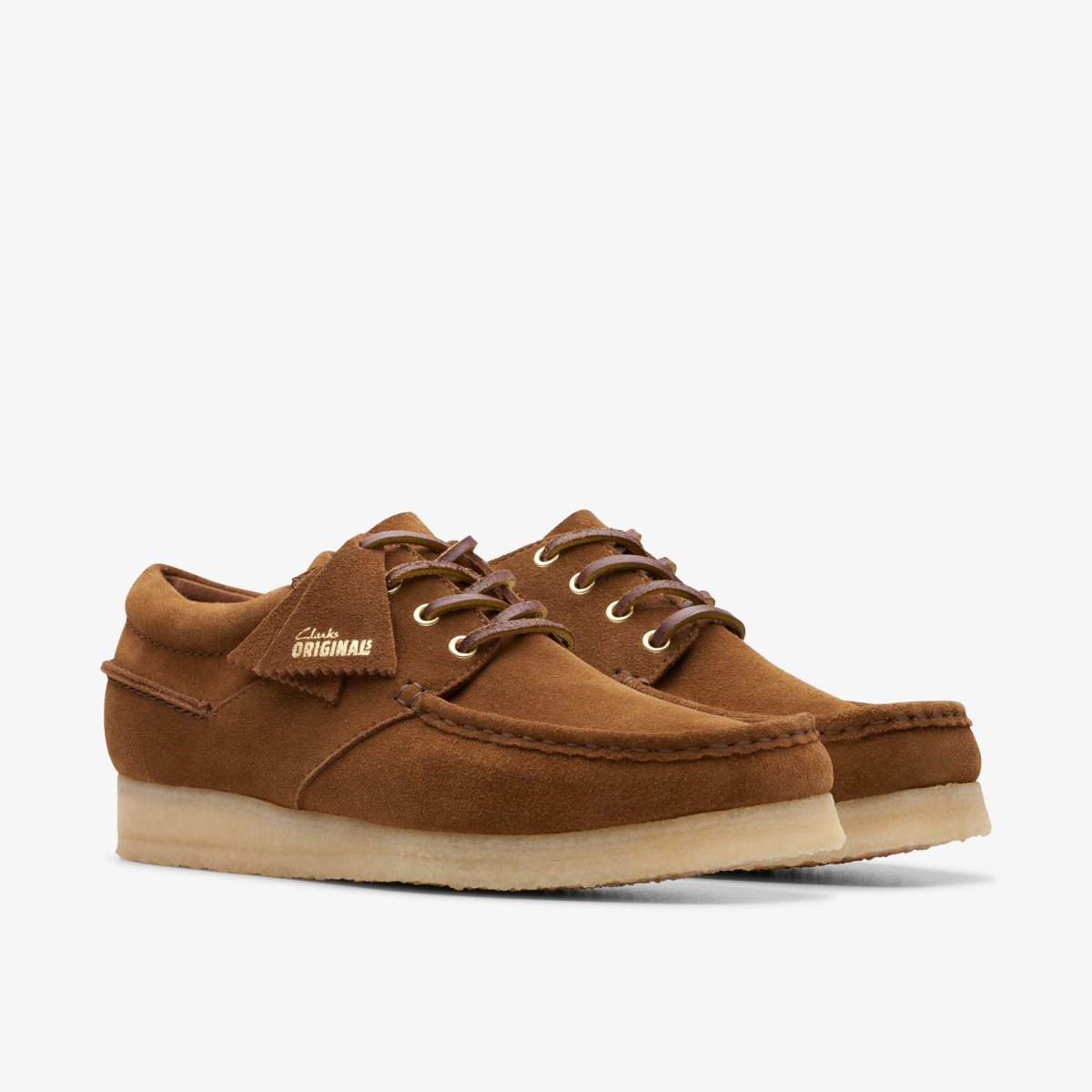 Clarks Wallabee Boat Cola Suede Cola | XVOKU3601