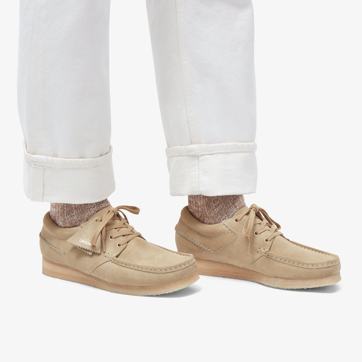 Clarks Wallabee Boat Maple Suede Maple | NJKIV4976