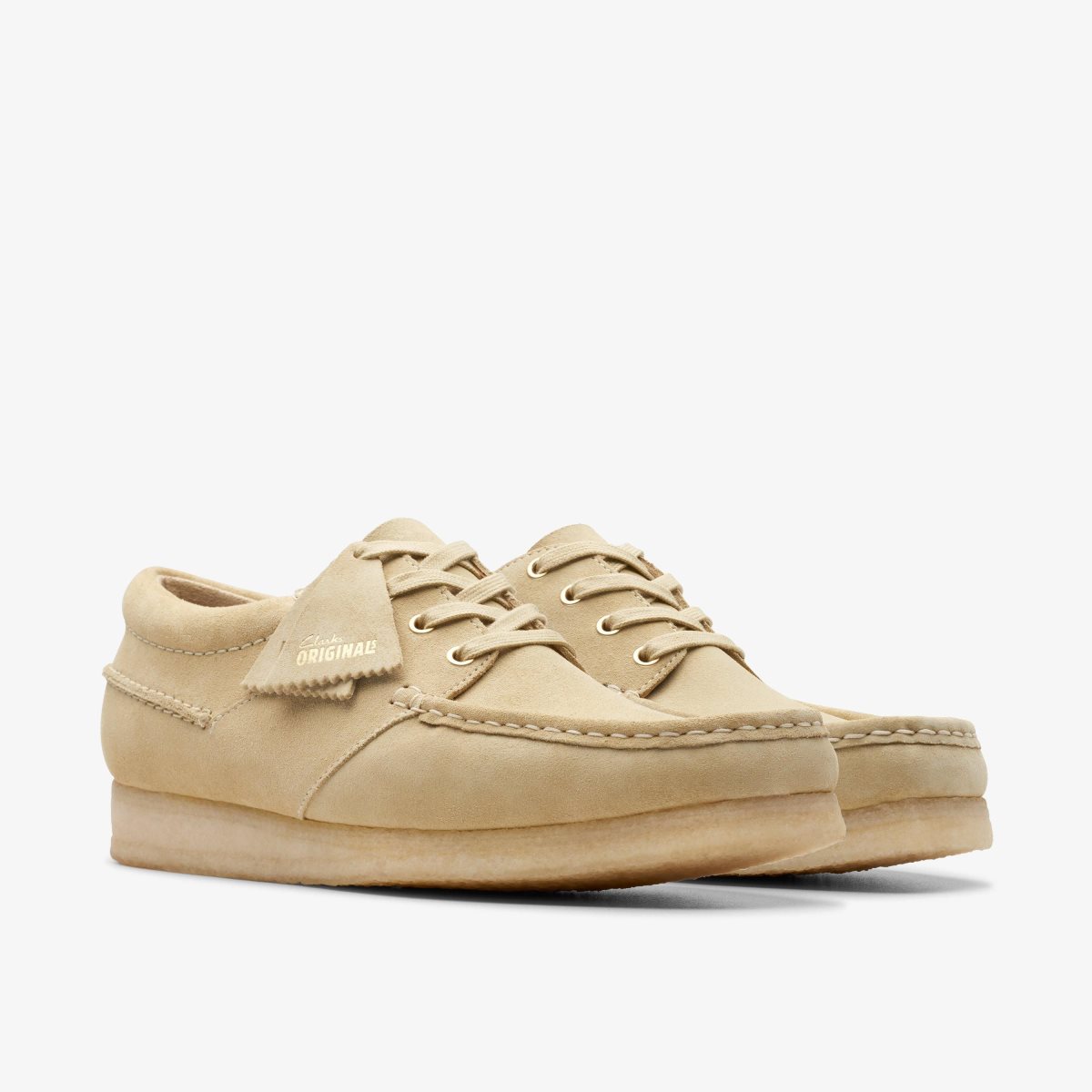 Clarks Wallabee Boat Maple Suede Maple | NJKIV4976