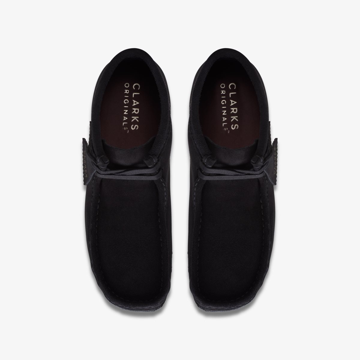 Clarks Wallabee Boot Black Suede Black | KIFYG5786