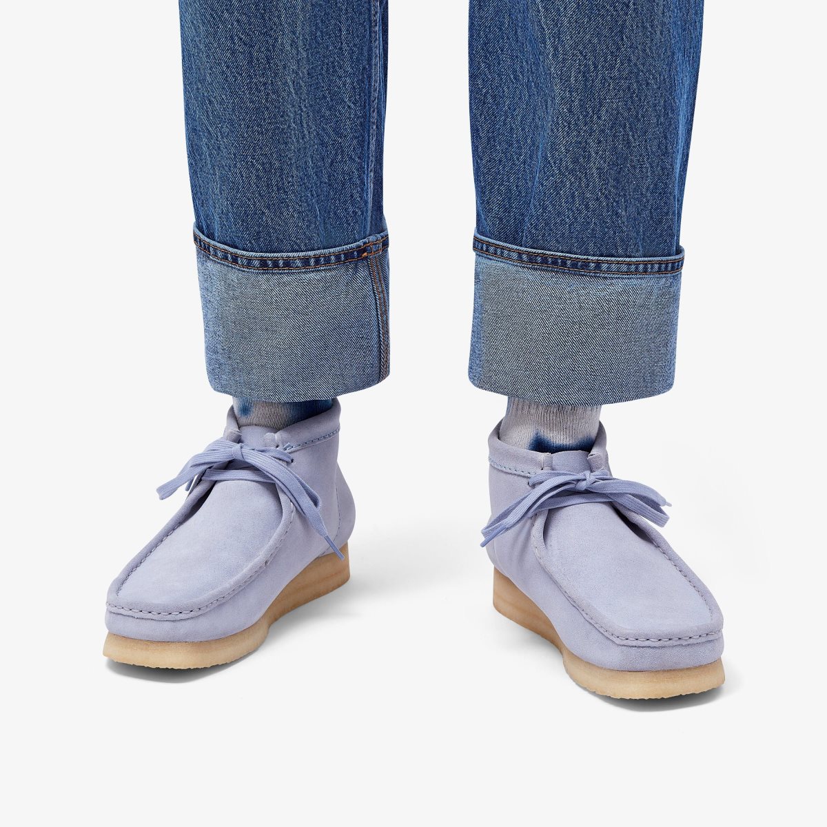 Clarks Wallabee Boot Cloud Grey Suede Grey | DAIPR1832