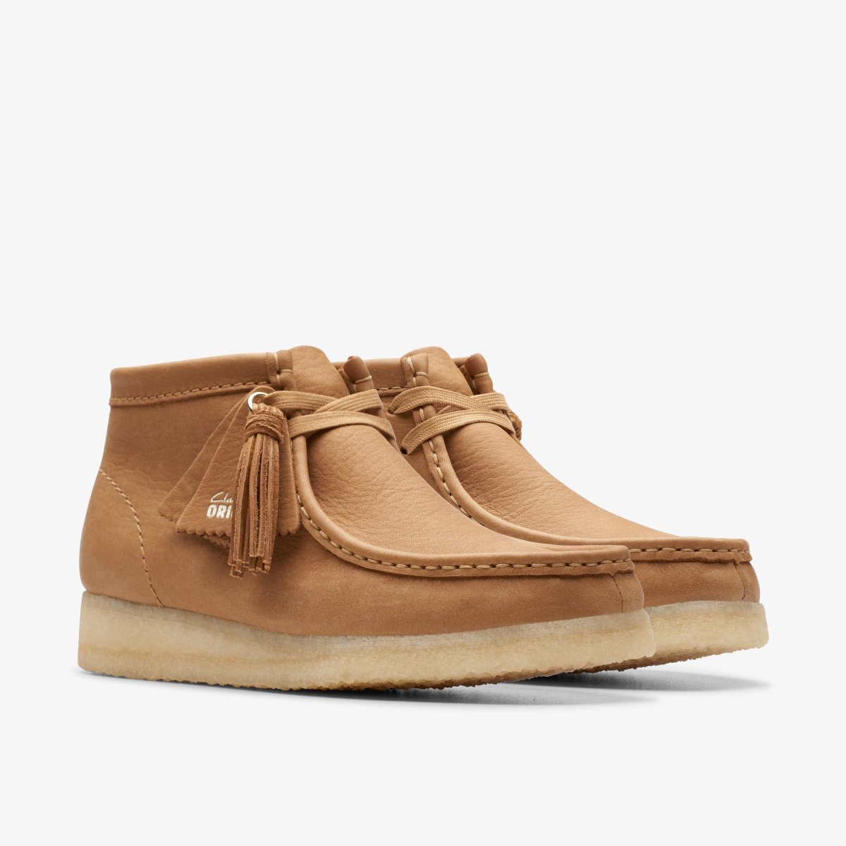 Clarks Wallabee Boot Mid Tan Leather Brown | VJUZL7048