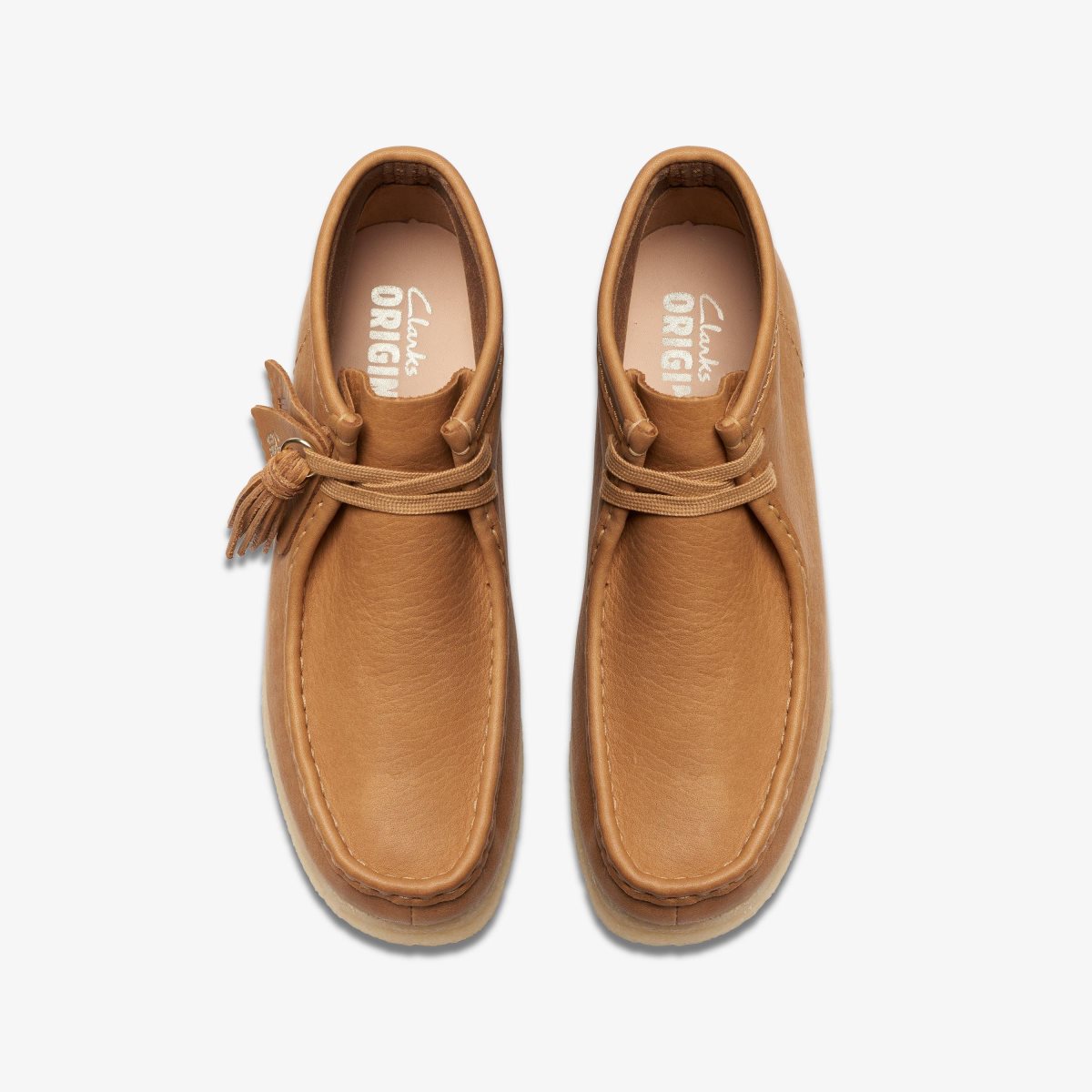 Clarks Wallabee Boot Mid Tan Leather Brown | VJUZL7048