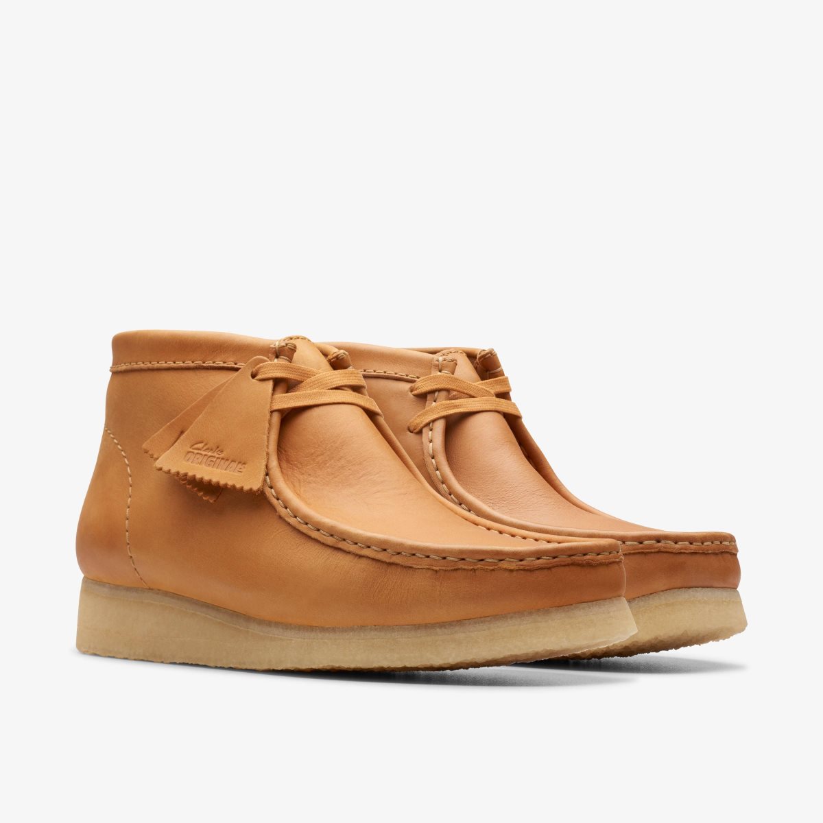 Clarks Wallabee Boot Mid Tan Leather Brown | WNCKT4720