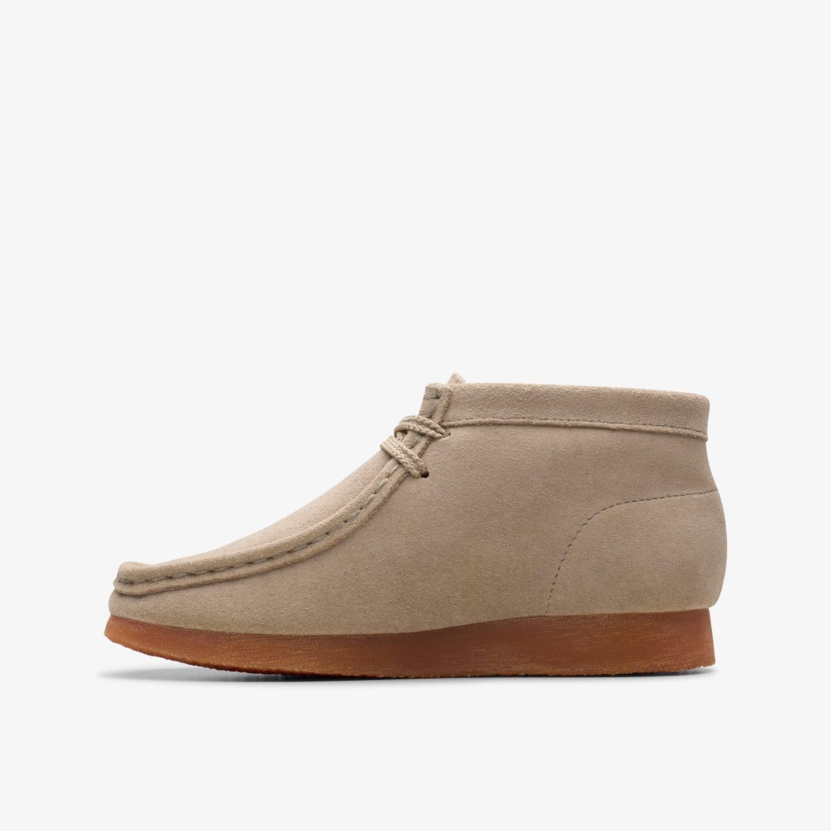 Clarks Wallabee Boot Older Sand Brown | IHCVA3047