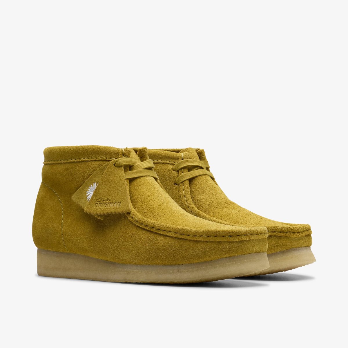 Clarks Wallabee Boot Olive Suede Olive | DBXFR6782