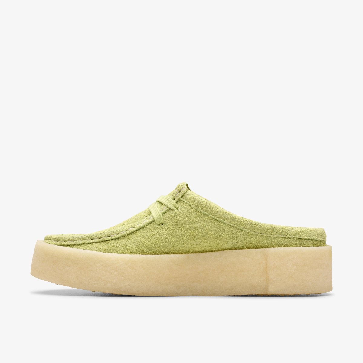 Clarks Wallabee Cup Lo Lime Hairy Suede Light Green | LNHES1624