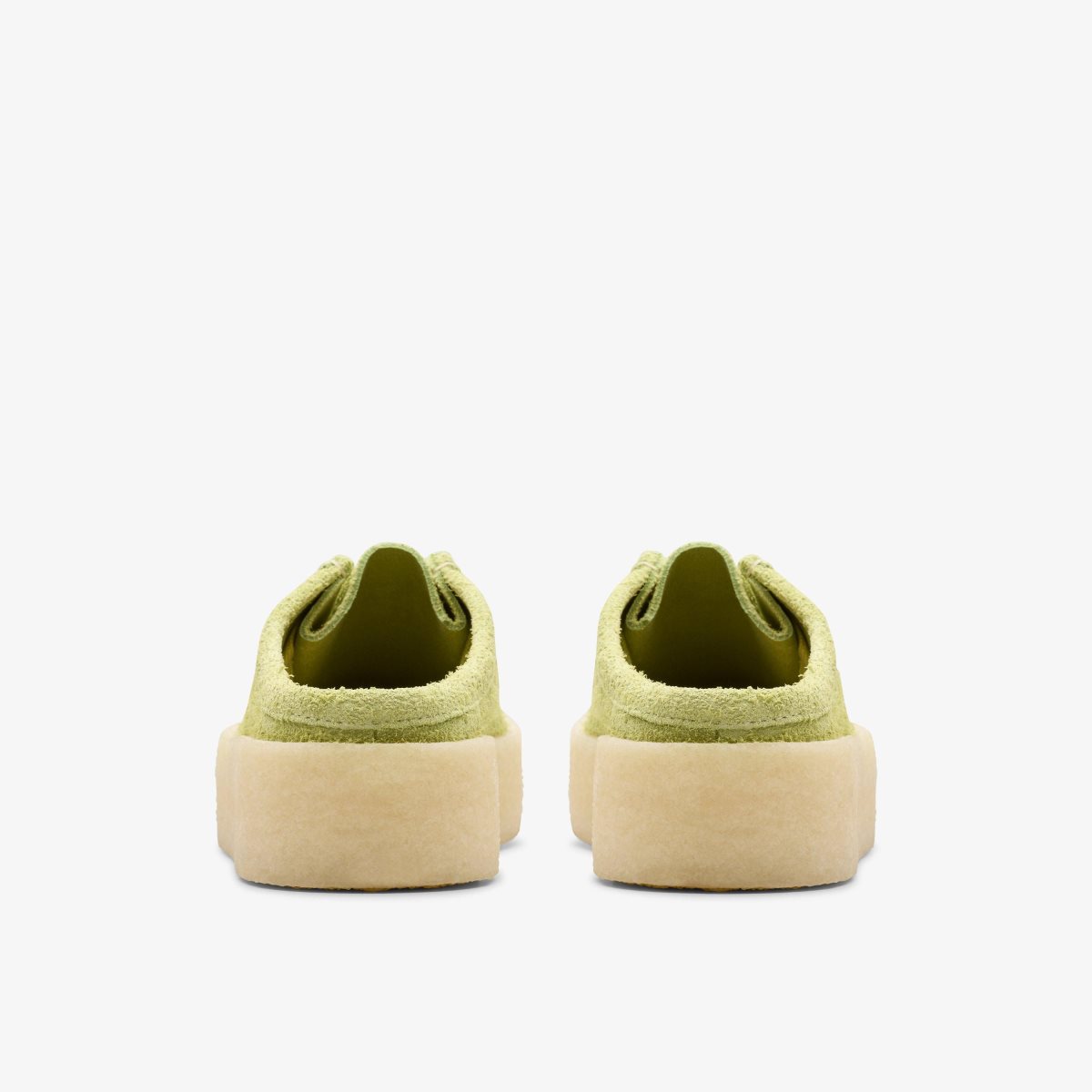 Clarks Wallabee Cup Lo Lime Hairy Suede Light Green | LNHES1624