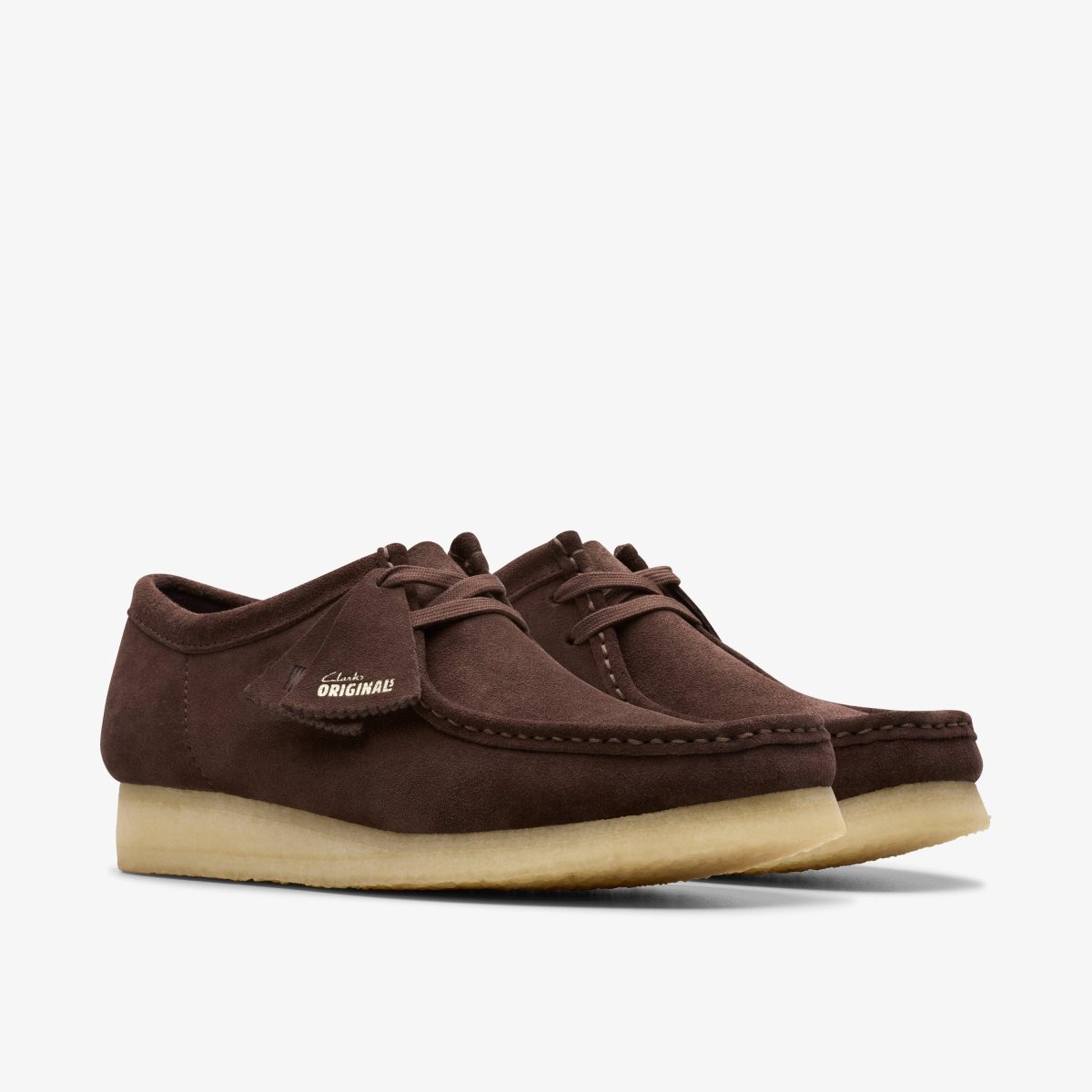 Clarks Wallabee Dark Brown Suede Dark Brown | NBIAD1246